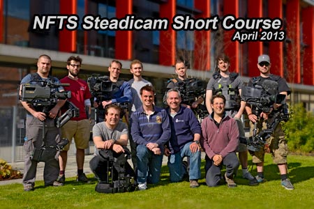 NFTS Steadicam Workshop Course group photo Apr2013