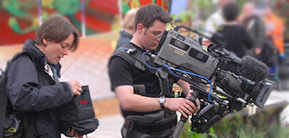 Steadicam EFP operator John Fry at Chelsea Flower Show
